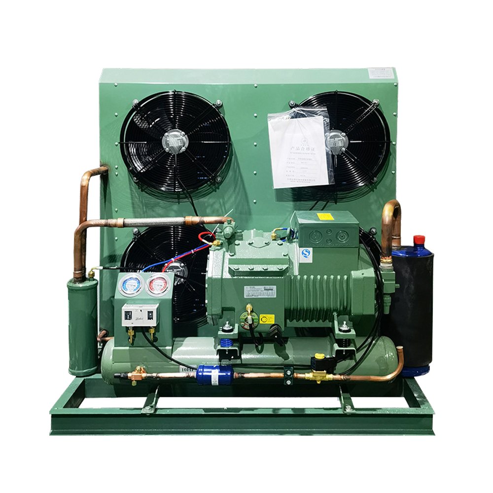 15HP Air-Cooled Condensing Unit 5HP~25HP Refrigeration Compressor Unit Engine Gear Pump-Essential Core for Cold Chambers