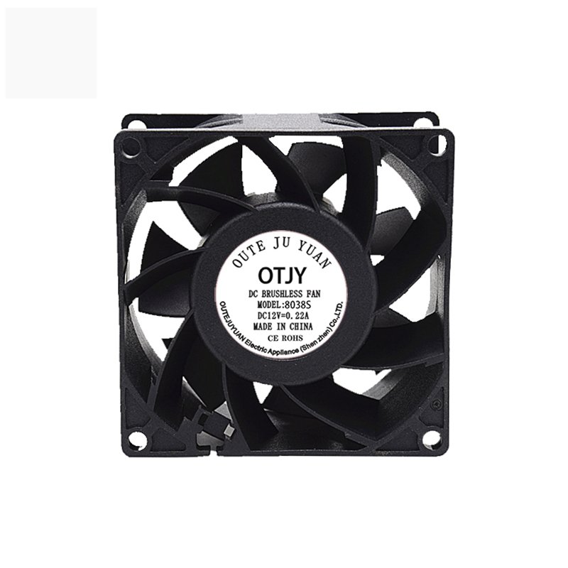 Motor Cooling Fan 80x80X38mm Waterproof Small Fans 12v 24v Brushless Industrial DC Axial Flow Cooling Pc Blower Fan