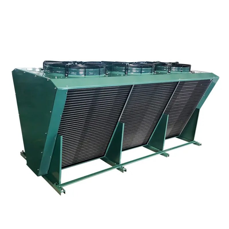 Cheap Price Copper Pipe V Type Condensers Coil Capacity 46.2 KW Refrigeration Condenser