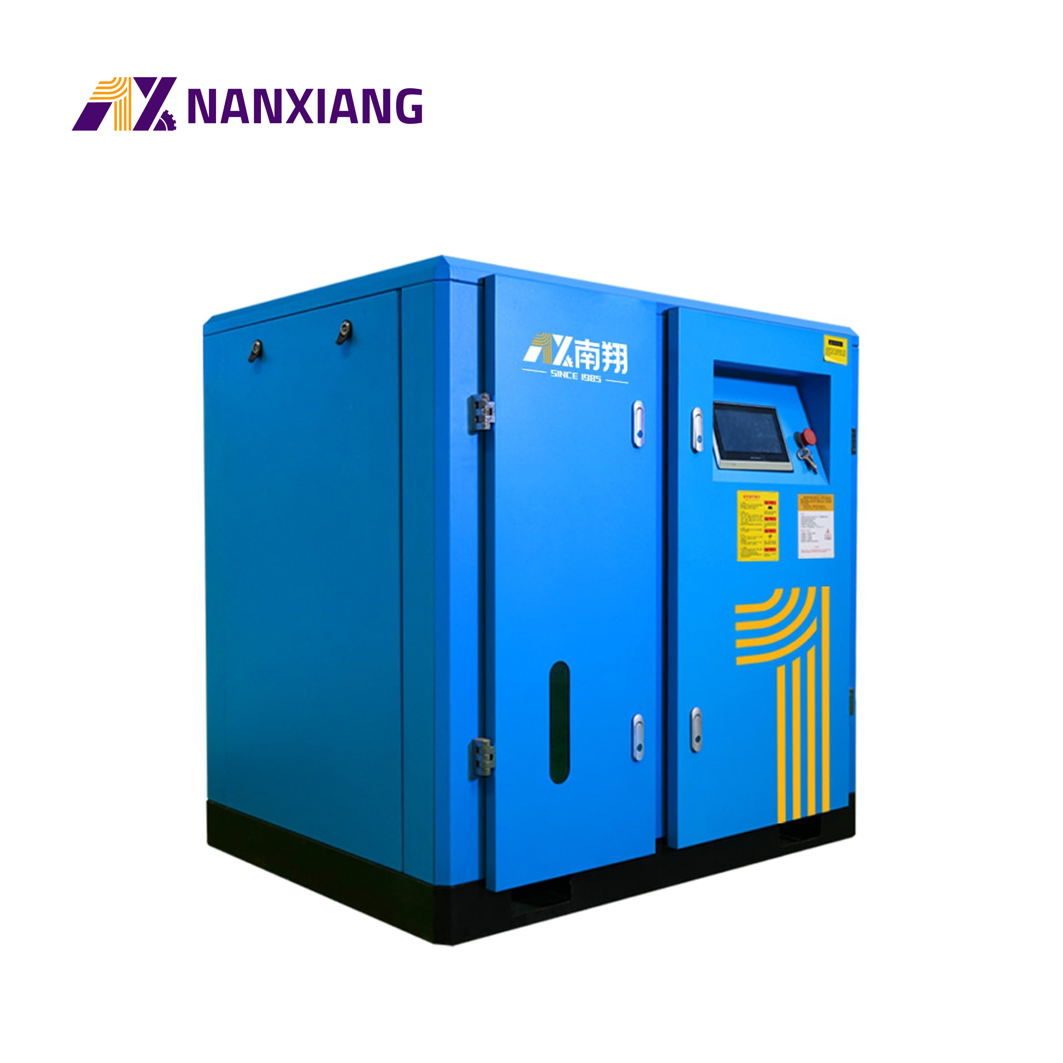 Nanxiang Factory Custom 22 Kw 130CFM 30PH Silent Rotary Industrial Electric Screw Air Compressor Manufacturer
