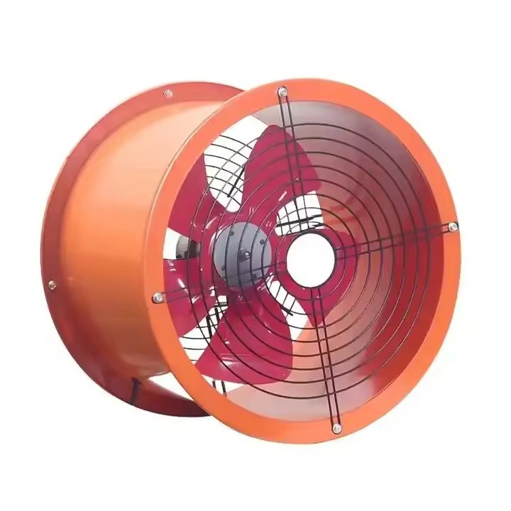 Industrial Air Blower Suppliers 4 6 7 8 10 12 Inch Round Metal Inline Duct Fan Exhaust Fan Standing Axial Flow Fan
