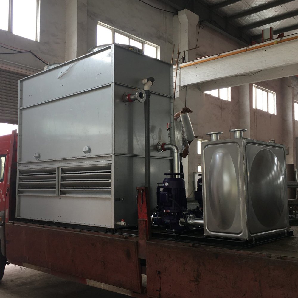 Industrial Cooling Equipment Closed Counterflow Water Cooling Tower for Ice Machine