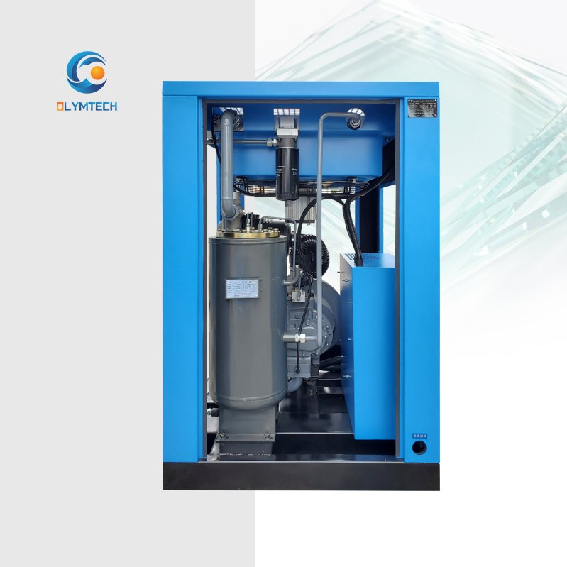Olymtech 55kw 75HP Silent Air Gas Compressor Wholesale Fixed Frequency Rotary Screw Compressor Oil Featuring Engine Motor PLC