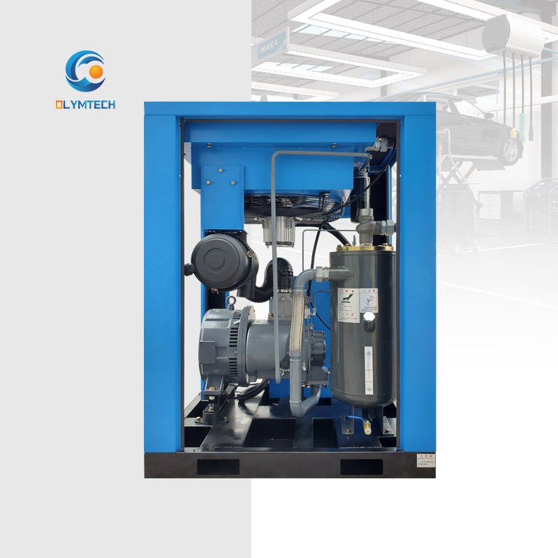 Olymtech 55kw 75HP Silent Air Gas Compressor Wholesale Fixed Frequency Rotary Screw Compressor Oil Featuring Engine Motor PLC