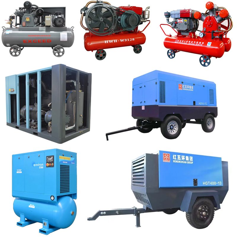 Customized Support 10HP 20HP 30HP Rotary Silent Air-compressors 7bar 8bar 12bar 16bar 4-in-1 Industrial Screw Air Compressor