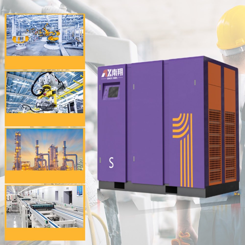 Air Compressor Price 75kw 100hp High Efficiency Two-Stage Vsd Screw Compressor Industrial Low Pressure Air Compressor