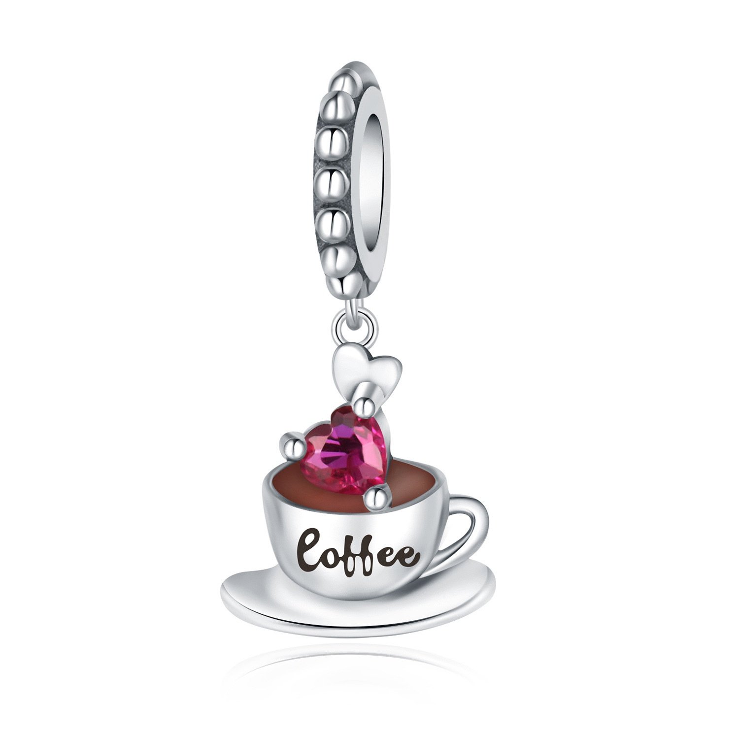 Silver 925 Jewelry Wholesale Original Charms DIY Accessories - Delicious Food Coffee Cake - Beads & Pendants - Europe Hot Sale