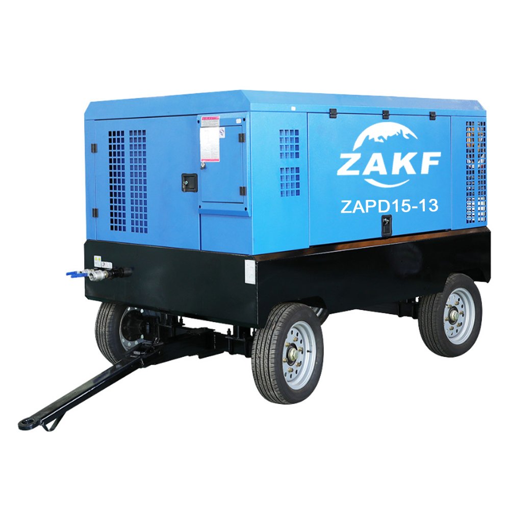 Explosive Models 212cfm 41kw 8bar diesel Mobile Compressor Portable Screw Air Compressor