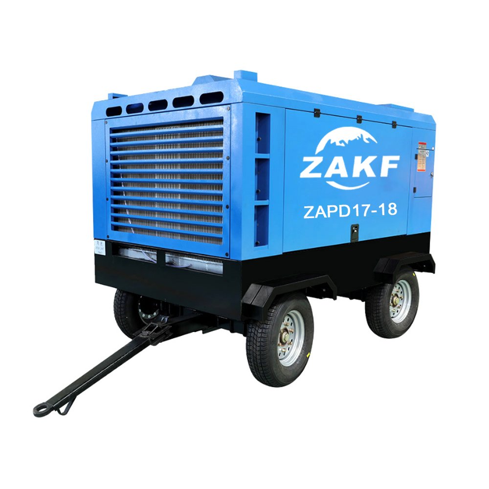 Explosive Models 212cfm 41kw 8bar diesel Mobile Compressor Portable Screw Air Compressor