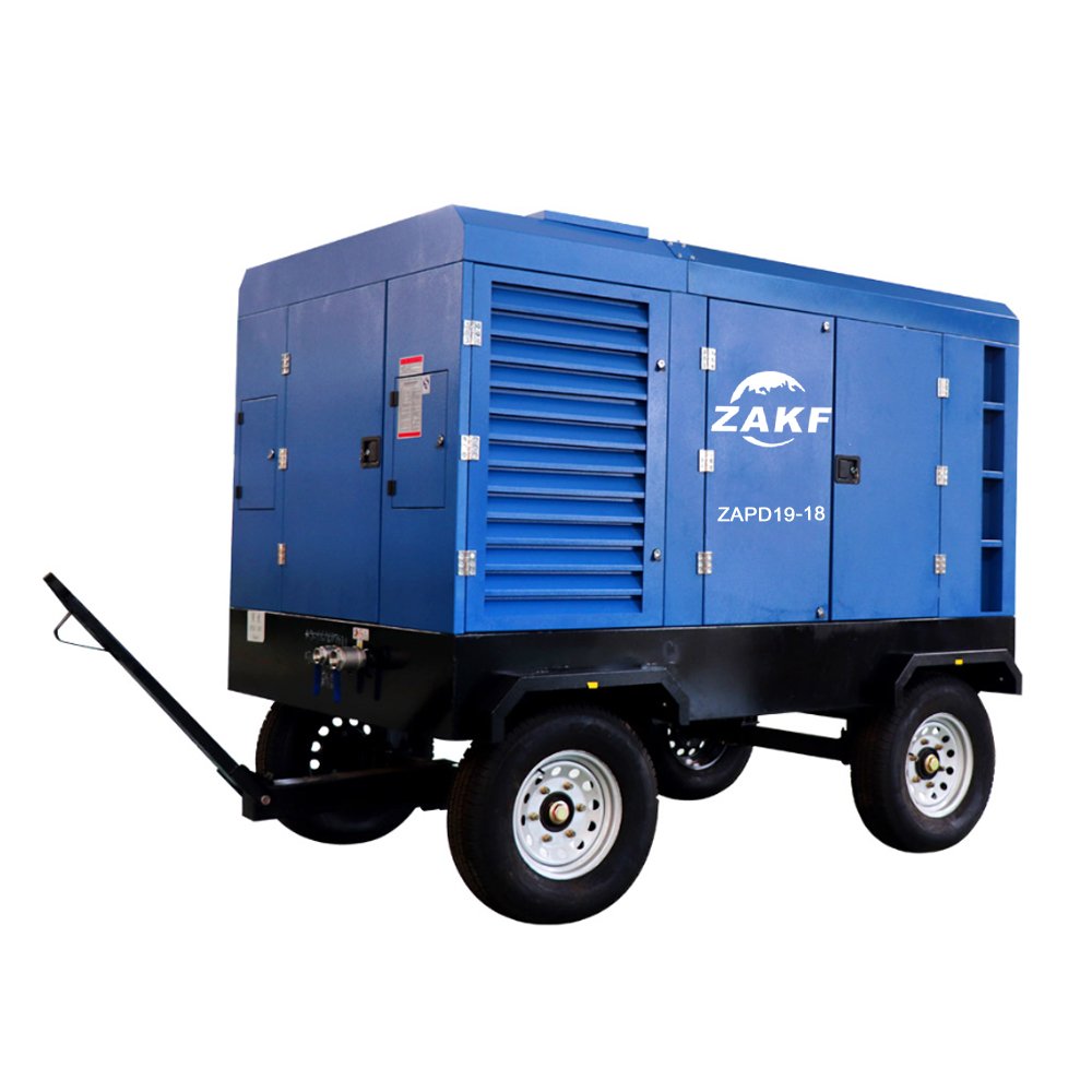 Explosive Models 212cfm 41kw 8bar diesel Mobile Compressor Portable Screw Air Compressor