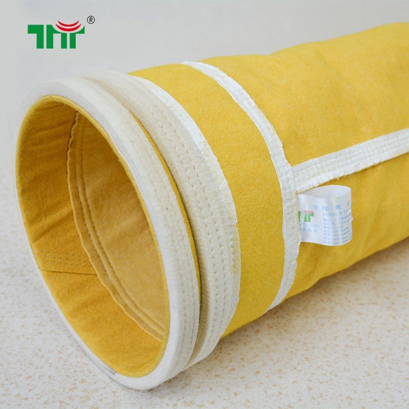 Hot Sale Oil Repellent Non-woven Needle Felt P84/Polyimide Dust Filter Bag With PTFE Membrane For Air Filter Collector