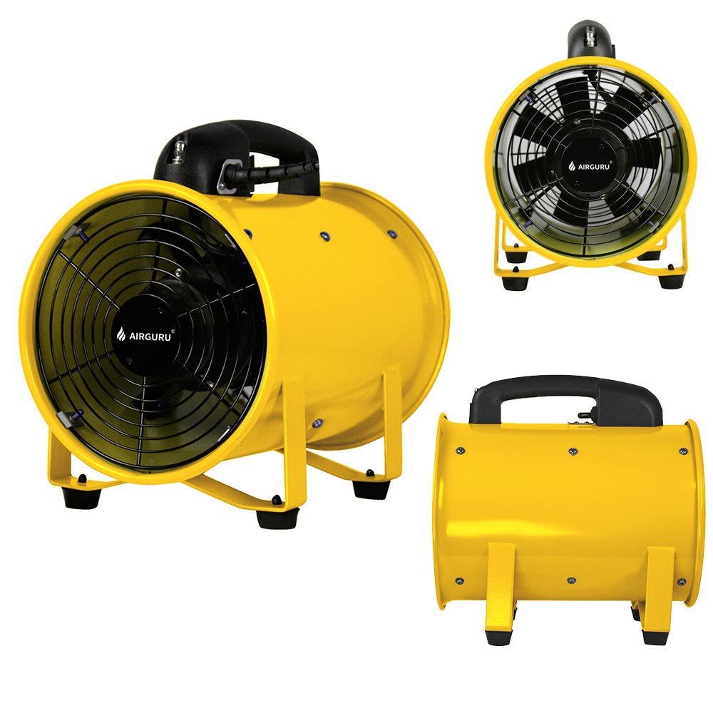 H 14-Inch Industrial Metal Cylinder Axial Exhaust Blower Fan ETL SAA Certified Heavy Duty Portable Ventilator OEM Air Extractor