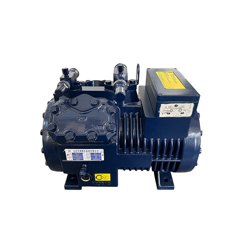 Air Scroll Chiller Huarui Blue Small Four Cylinder Semi Closed Piston Screw Parallel Condensing Unit