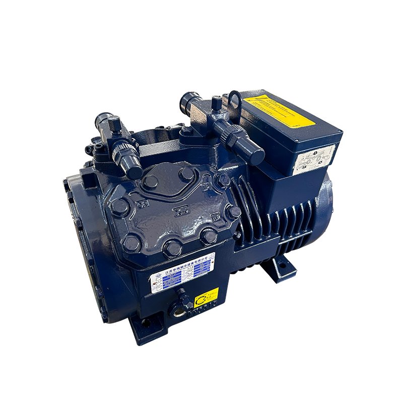 Air Scroll Chiller Huarui Blue Small Four Cylinder Semi Closed Piston Screw Parallel Condensing Unit