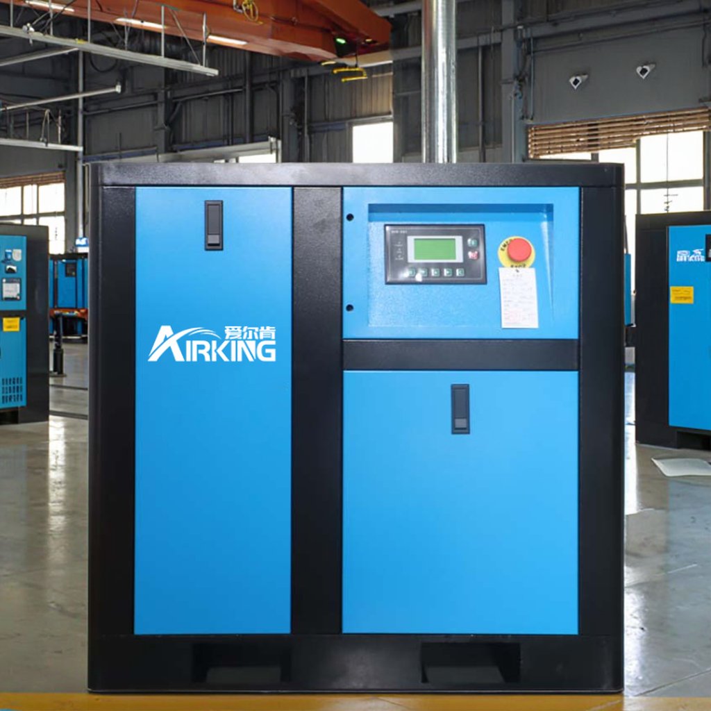 Airking 10HP 7.5KW 7-12Bar IP54 Screw Air Compressor 380V/50HZ Power Frequency 3-Phase 220V Pump Engine Motor Chinese Supplier