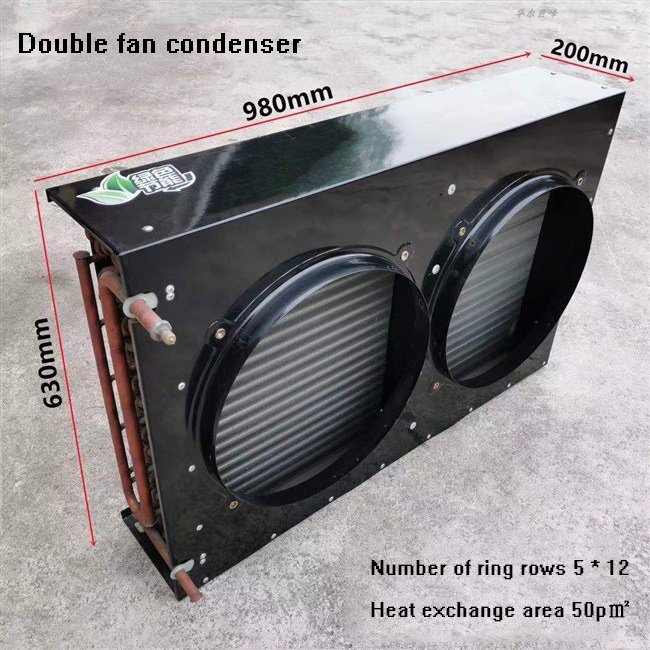 OEM Industrial Copper Tube Alu / Stainless Steel Fin Heat Exchangers Steam Condenser for Compressor Cooling Equipment by Factory