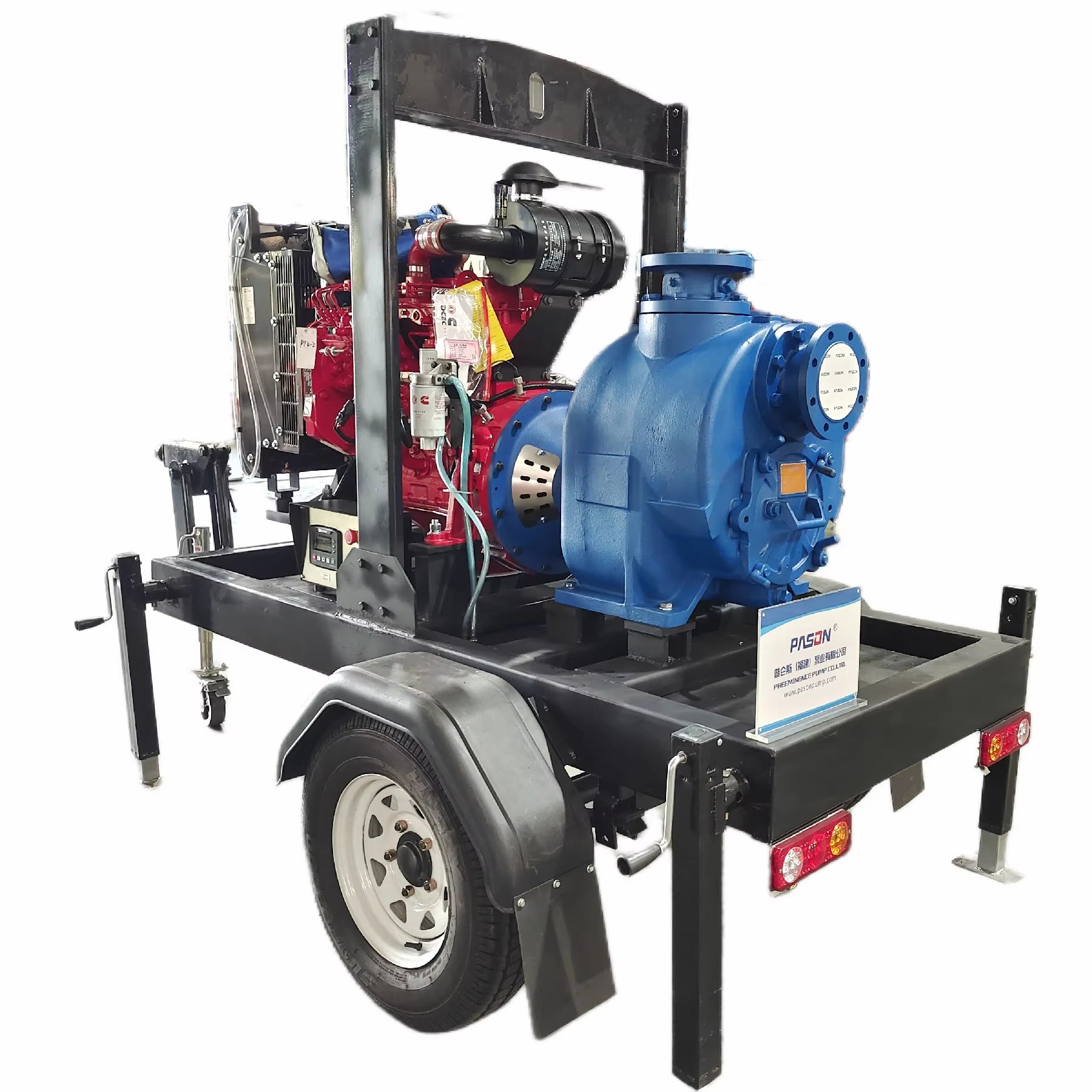 Factory Direct! Super T Heavy Duty Self Priming Sewage Trash Pump Centrifugal Pump Non-clogging Open Impeller Pass Solid 76mm