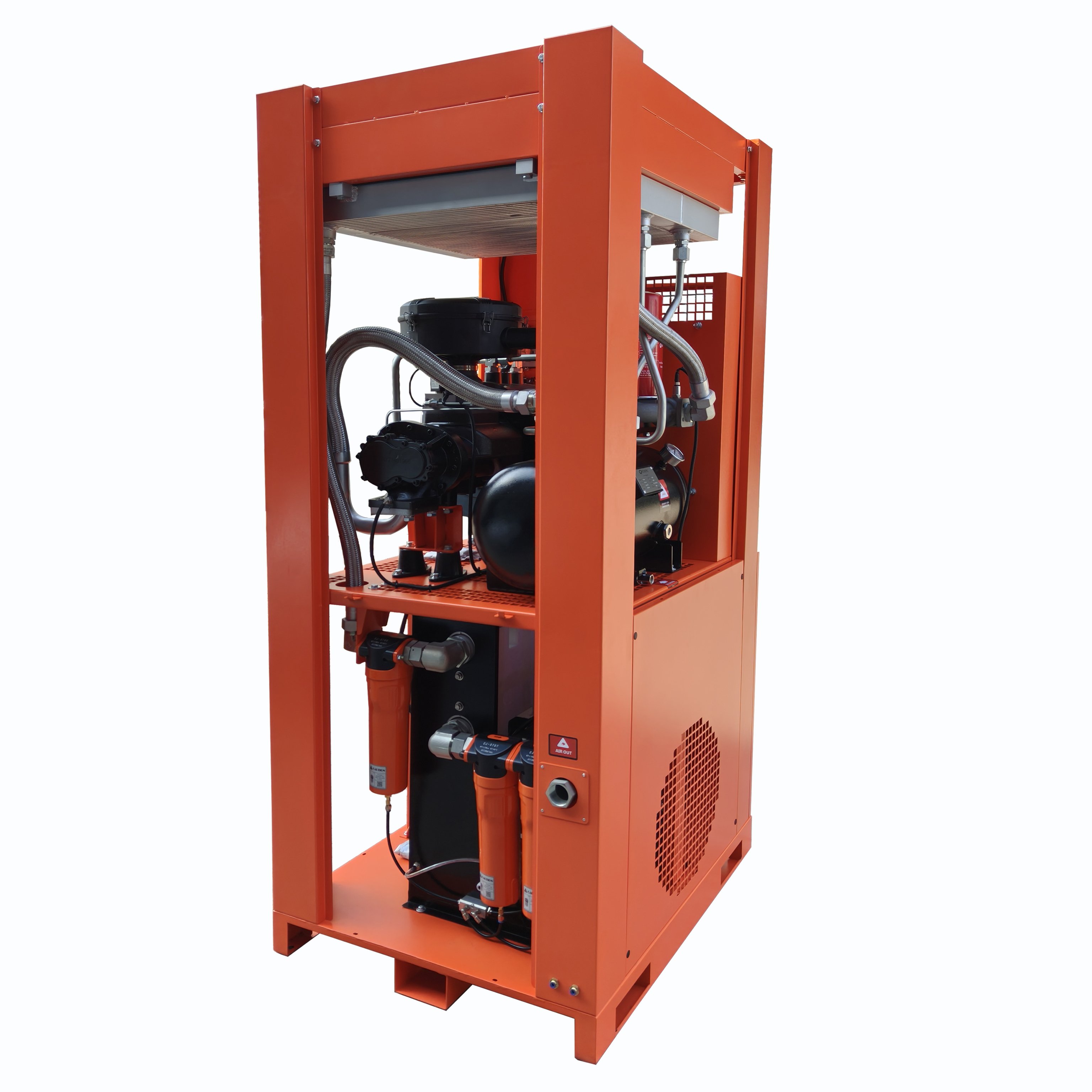 Customize Cabinet Permanent Magnet VSD Screw Industry Air Compressor for Textile