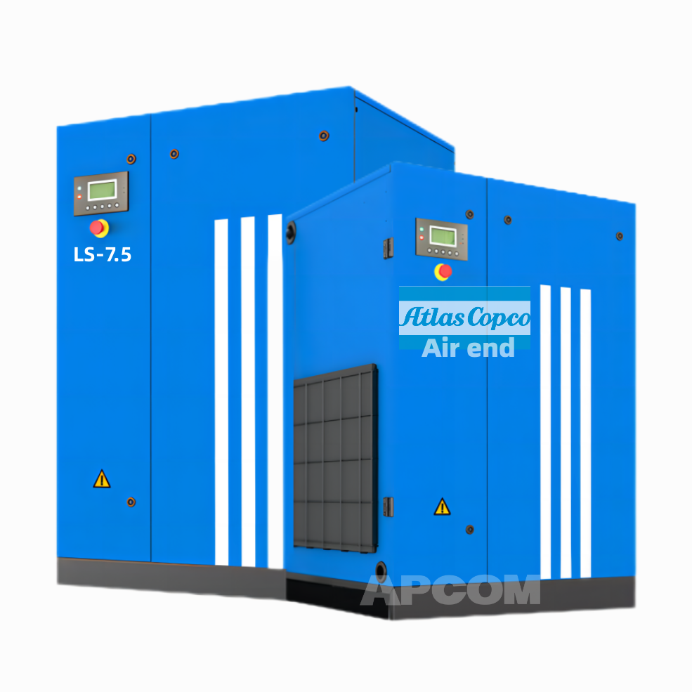 220V 7.5KW 10HP Atlas Copco Head Aircompressor 7.5 KW 10 HP Scroll Electric Rotary Industrial Screw Air Compressor Compressor