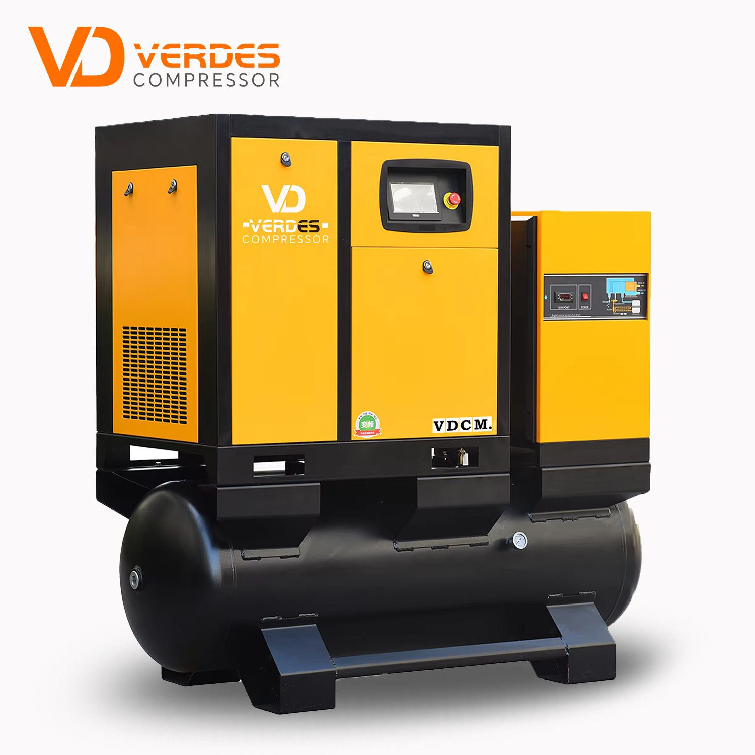 High Quality 400l 500l Compressor air Screw 22kw 15kw Factory Dirtect Industrial Compressors With air Dryer tank