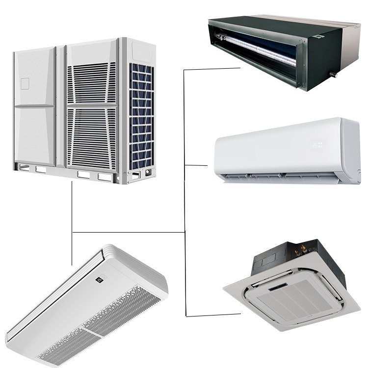 Produced by AUX Environmentally Friendly Inverter Wall Split AC Wall air Conditioner Multiple Zone Heater Vrf