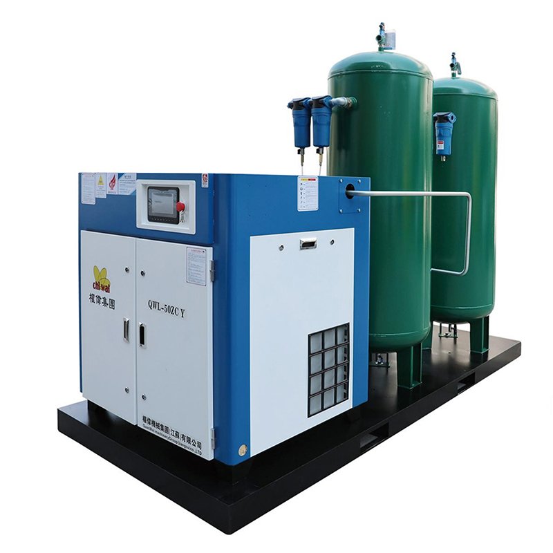 Stationary Type Industrial Grade Screw air Compressor All in One with tank and air Dryer 37kw 45kw High Pressure 16bar 20bar