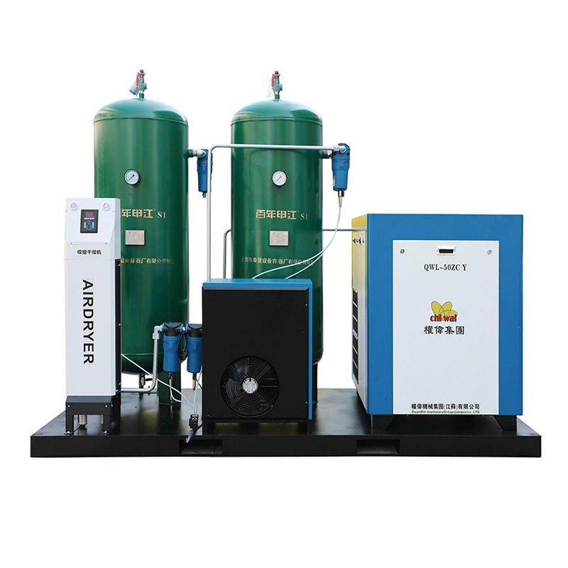 Stationary Type Industrial Grade Screw air Compressor All in One with tank and air Dryer 37kw 45kw High Pressure 16bar 20bar