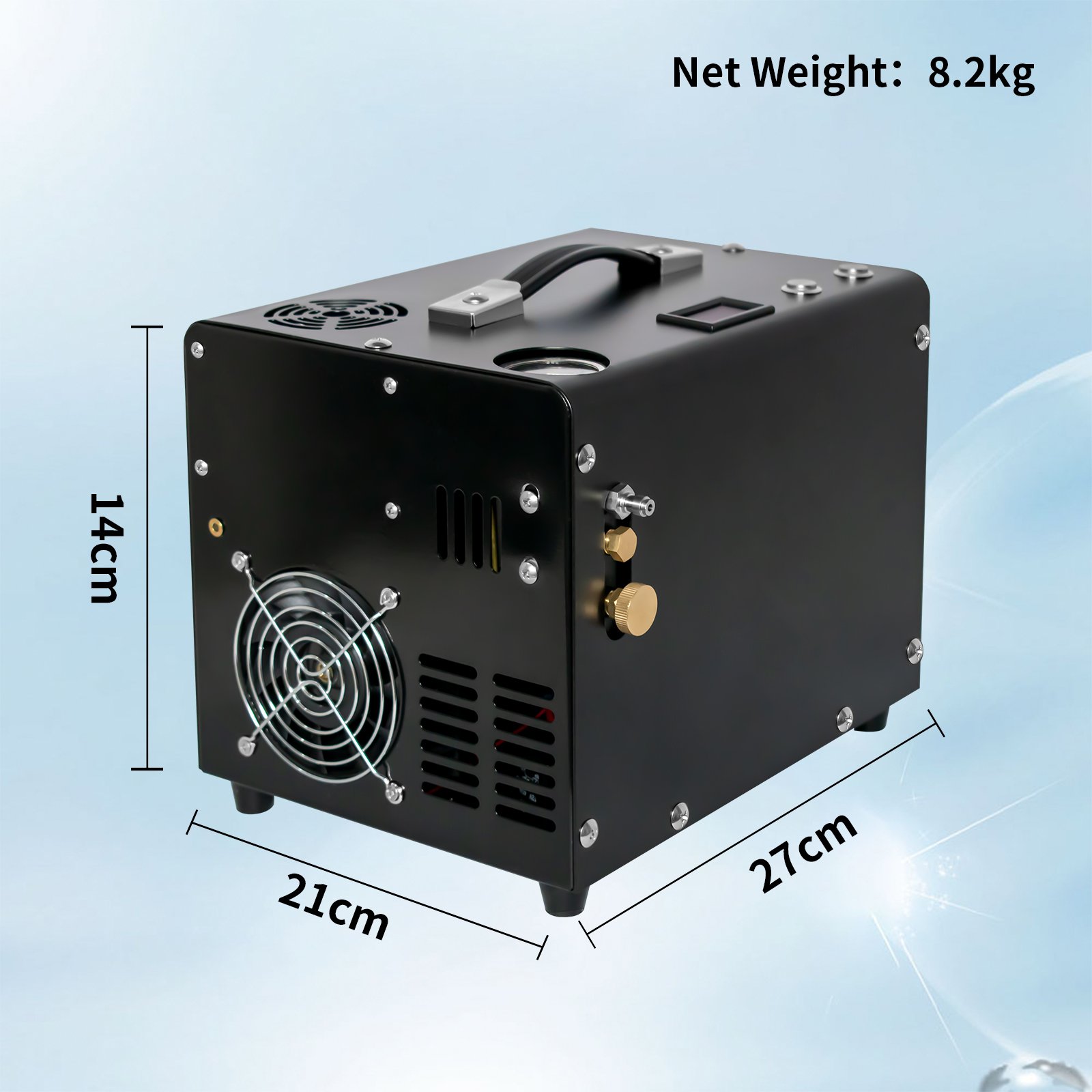 GP Wholesale OEM Simple Design 12V 300bar 4500psi Manual Stop Scuba Diving Paintball Game Oil-Water Separator Air Compressor