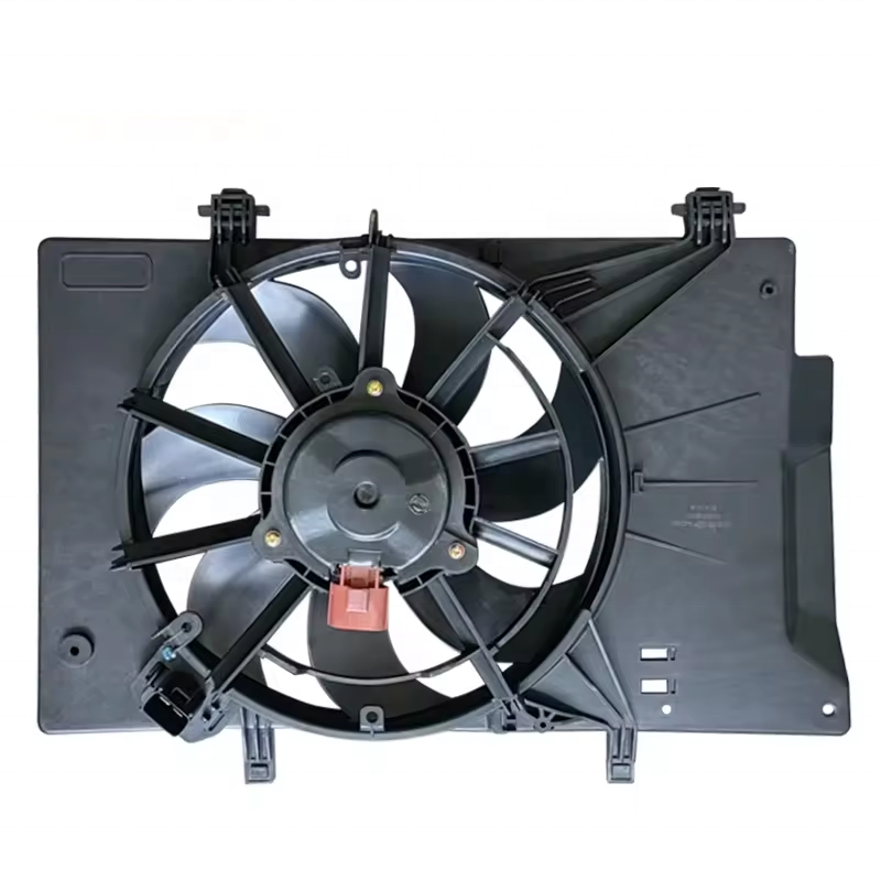 Langshi Factory C1B18C607FA Auto Parts Car Radiator Ac Condenser Electric Cooling Fan Assembly for Ford ECOSPORT C1B18C607FB