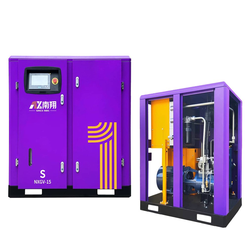 Nanxiang China Supplier Compressor GHH Air End Rotary Screw Air Compressor 90kw 120ph 633cfm Electric Screw Air Compressor
