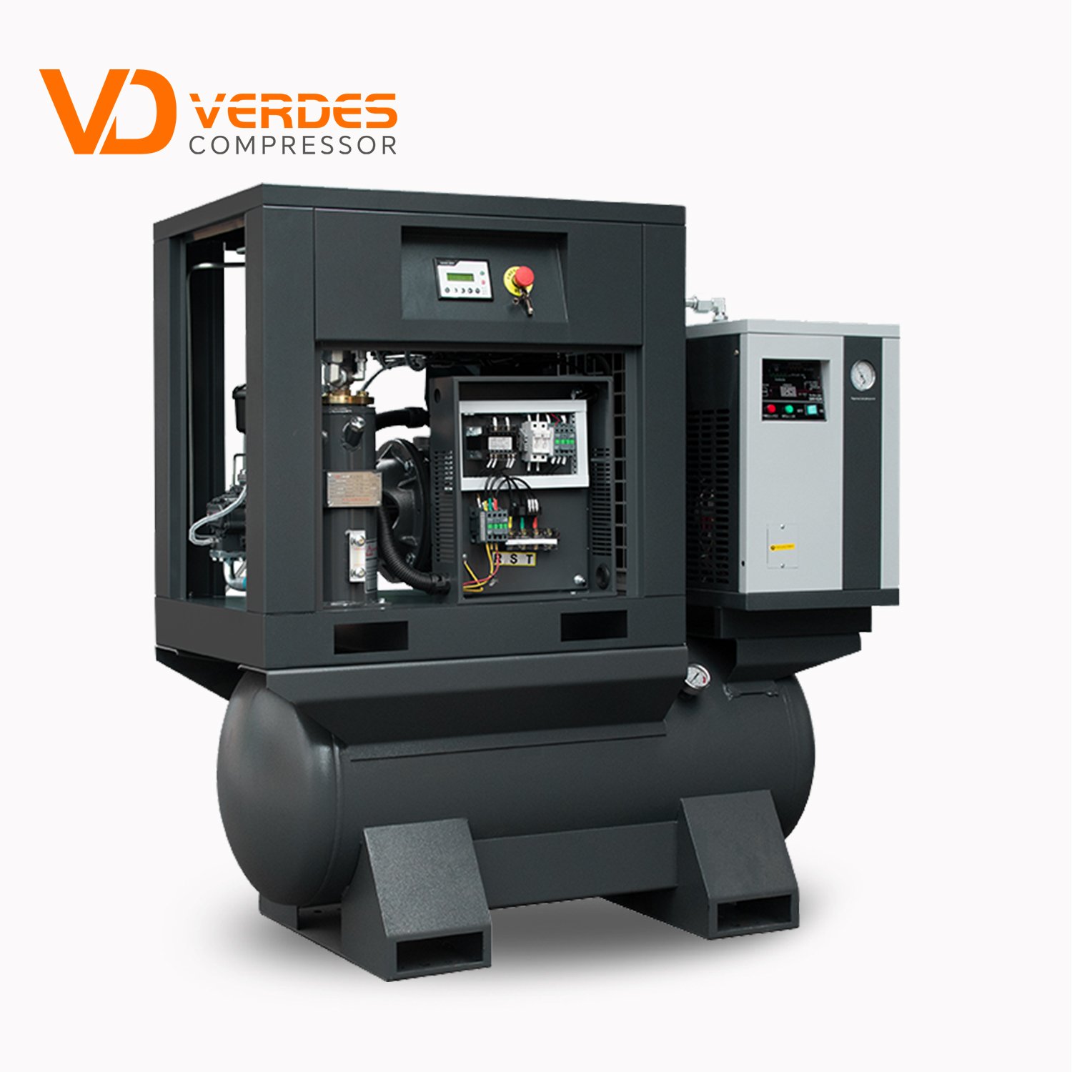 Hot Sela 4 5.5 7.5 11 15 18.5 22 30 37 kw air Compressor v Belt Drive Rotary Screw air Compressor Equipment air Pump Compressor