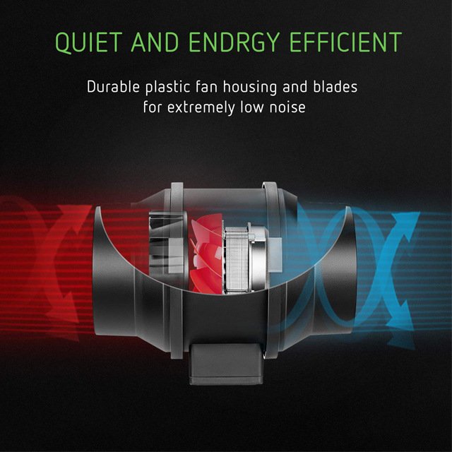 Duct Ventilation Fan Inline Fan 6 Inch Mixed Flow Inline Fans for Ventilation