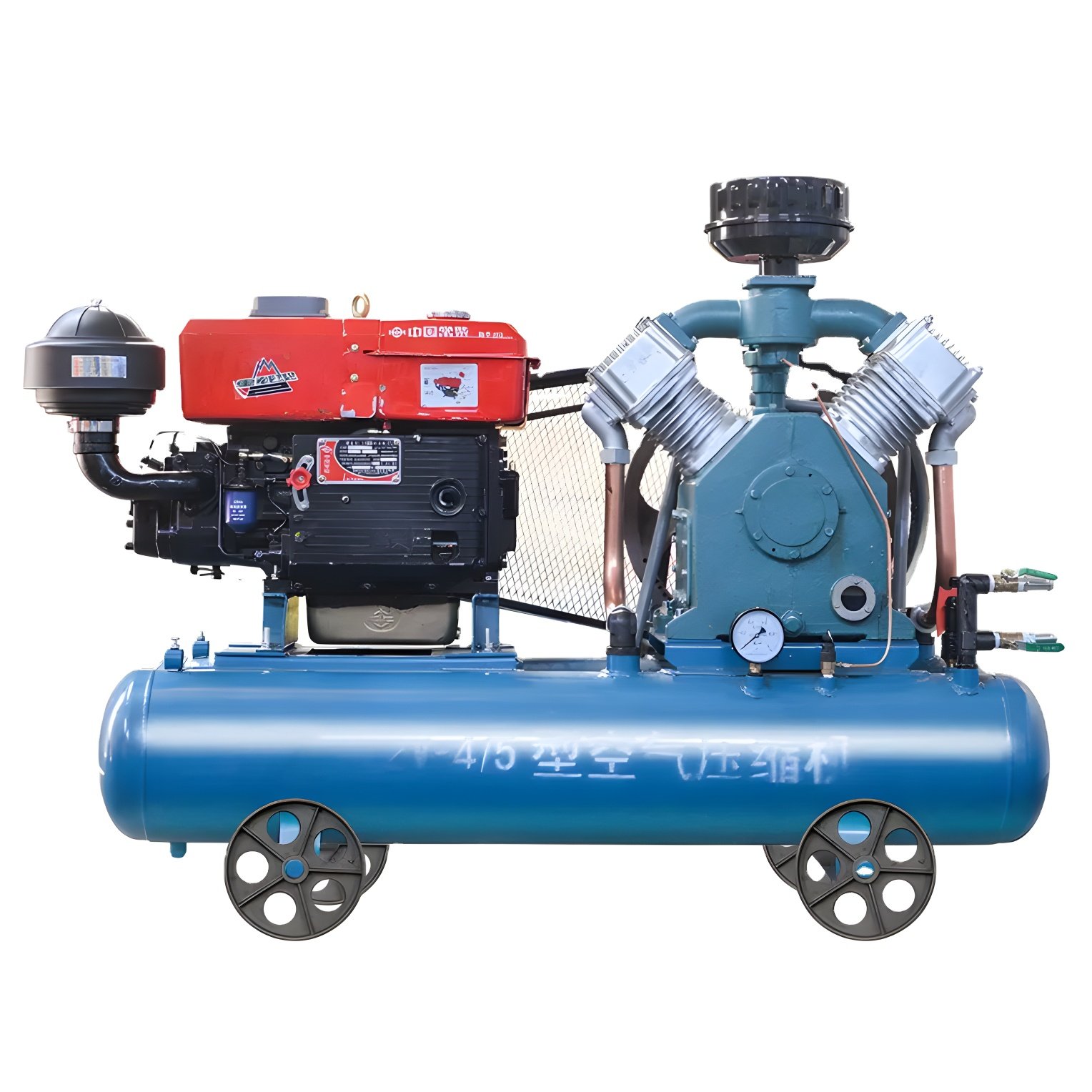 Portable diesel Power Jack Hammer air Compressor in Kenya