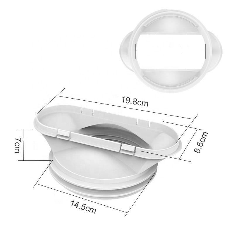 5.1/5.9 Inches Tube Pipes Adapter for air Conditioning Accessories Adjustable Length Window Unit Mobile air Conditioner Pipe Kit