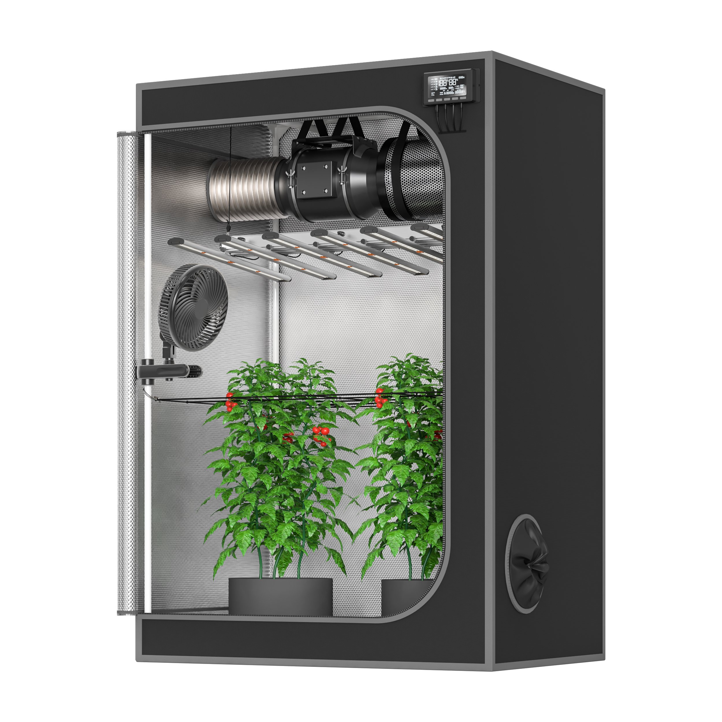 Hot Sale EC Motor 6 Inch Oscillating Clip Fan Blower for Grow Tent Room
