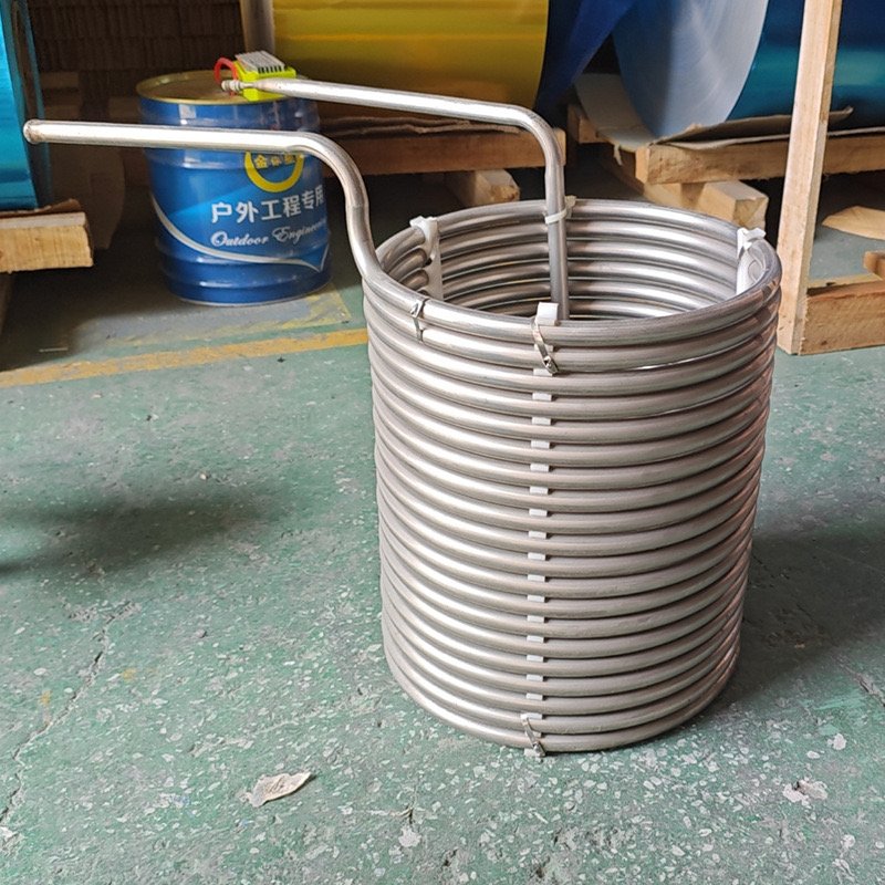 Heat Pump System Tube in Tube Coaxial Coil Heat Exchanger for air Conditioners Chillers Ice Machines