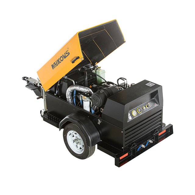 21Bar Screw Diesel Air Compressor 185 Cfm Air Compressor Diesel Portable Mining Air Compressor Diesel Engine 185Cfm 8Bar