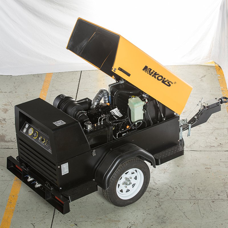 21Bar Screw Diesel Air Compressor 185 Cfm Air Compressor Diesel Portable Mining Air Compressor Diesel Engine 185Cfm 8Bar