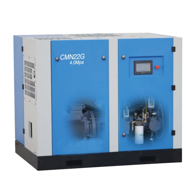 Ultra Silent 22 KW 30 HP 15 Bar~16 bar All in One High Pressure Rotary Screw Air Compressor for Fiber Laser Cutting Machine