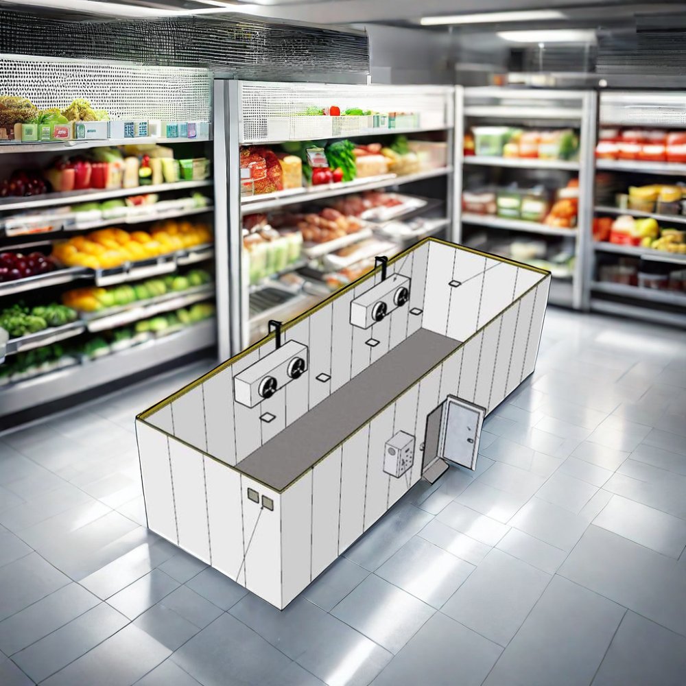 Meat Fruits Vegetable Beef Shrimp Chicken Cold Storage Room