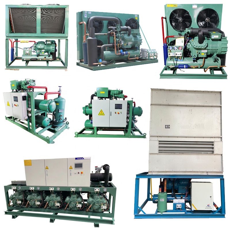 100hp 120hp Cold Room Refrigeration Compressor Unit Rack Air Cooling Condensing Unit