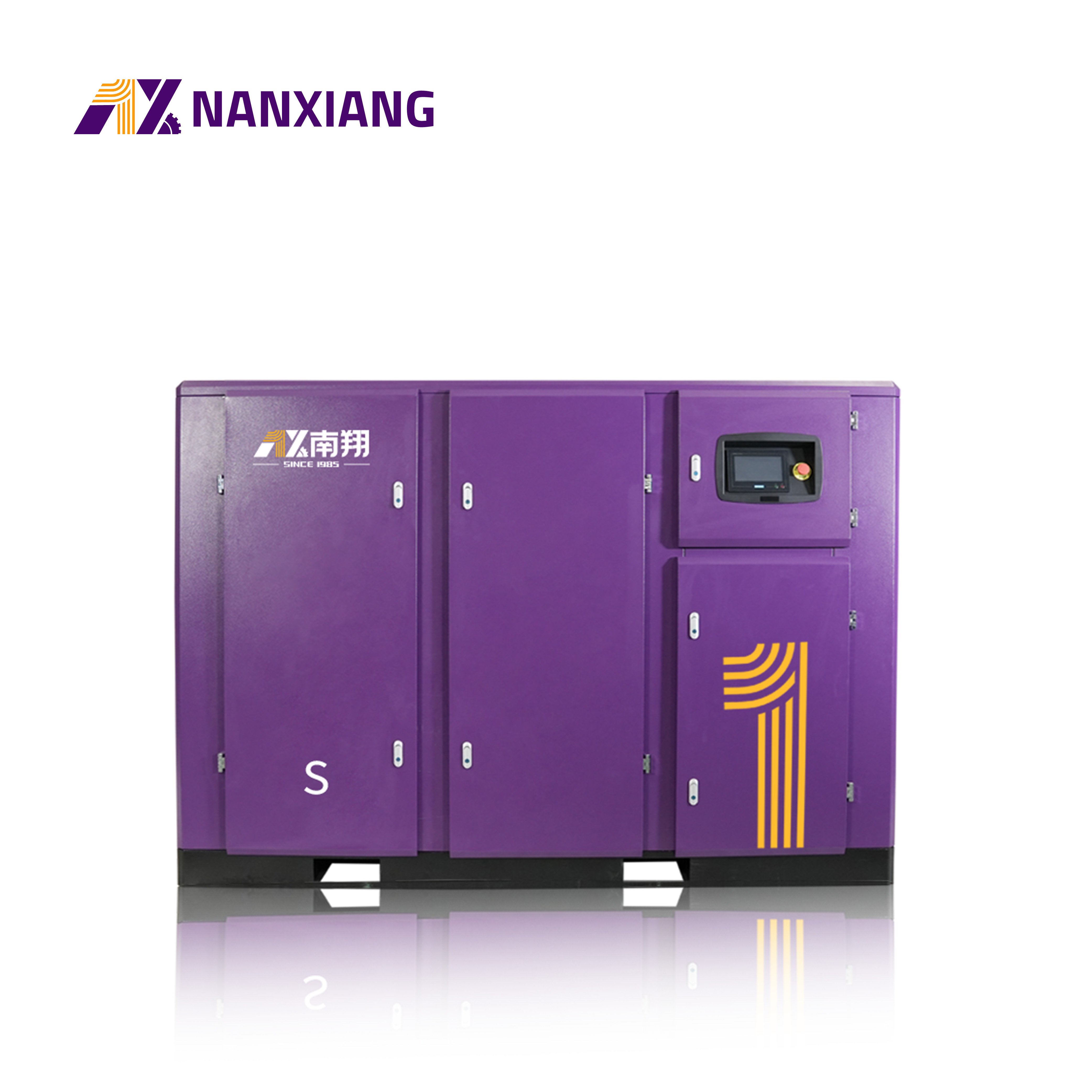 Nanxiang Factory Rotary Screw Two Stage Air Compressor 75kw 100hp Vsd Direct Drive Double Stage Screw Air Compressor for Sale