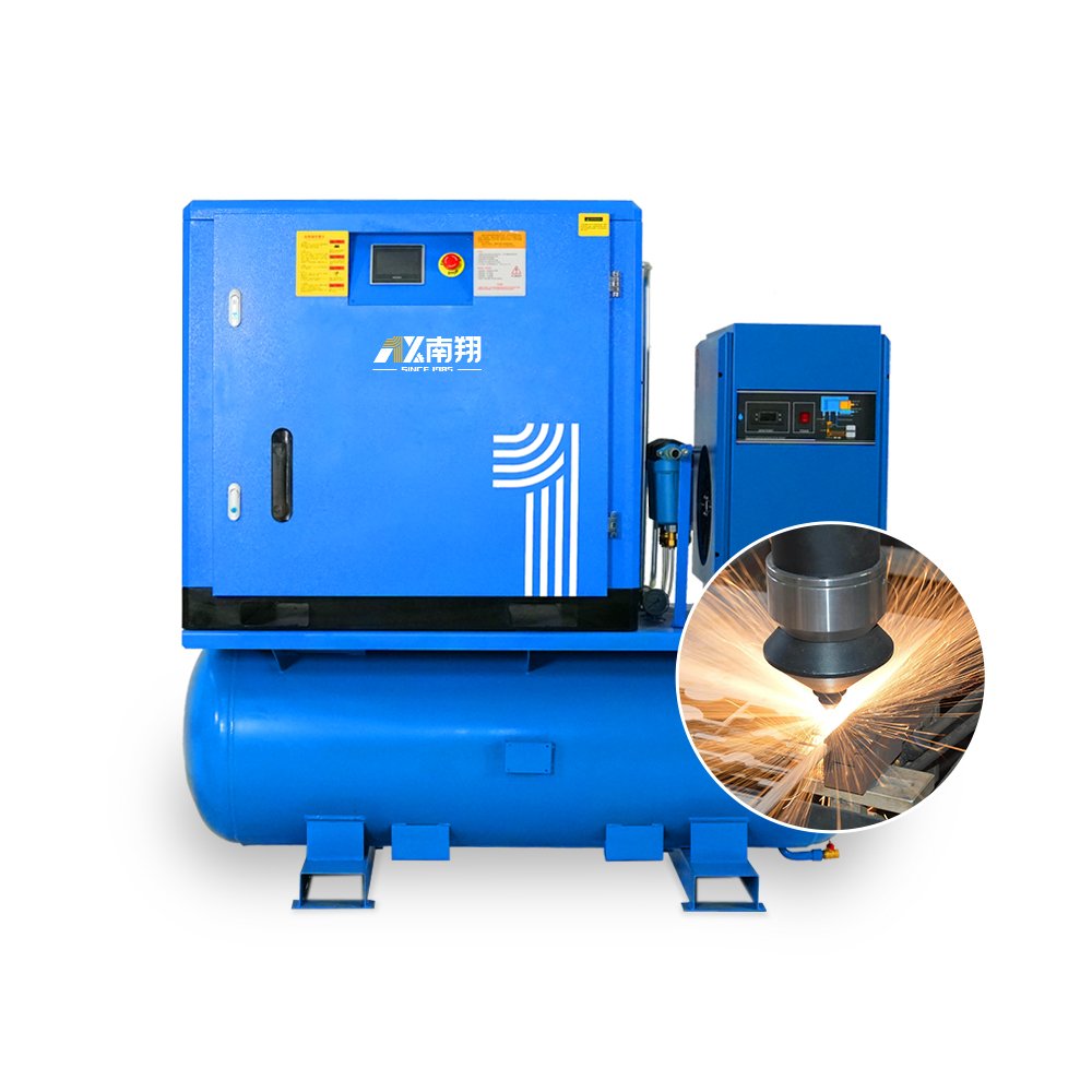 Portable 4-In-1 Integrated 8 Bar 16 Bar Air Compressor 11kw 15ph Air Compressor for Laser Cutting With Ce