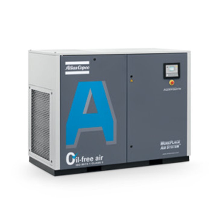 Energy Conservation Air Cooled Oil Free Atlas Copco 37 Kw Screw Type Air Compressor