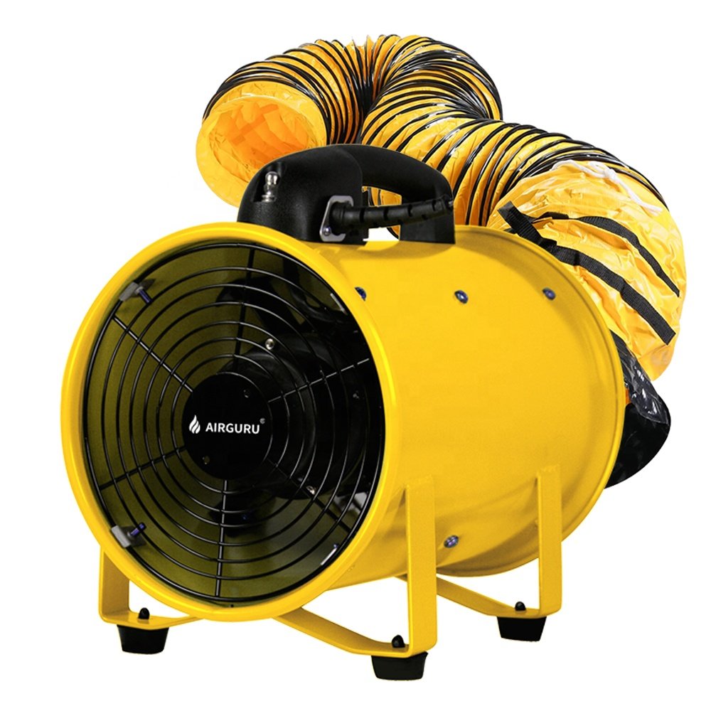 12inch 300mm Blower Industrial Portable Metal Fan CE SAA Axial Fan with Ducting Hose for air Extractor Cooling Dust Collect