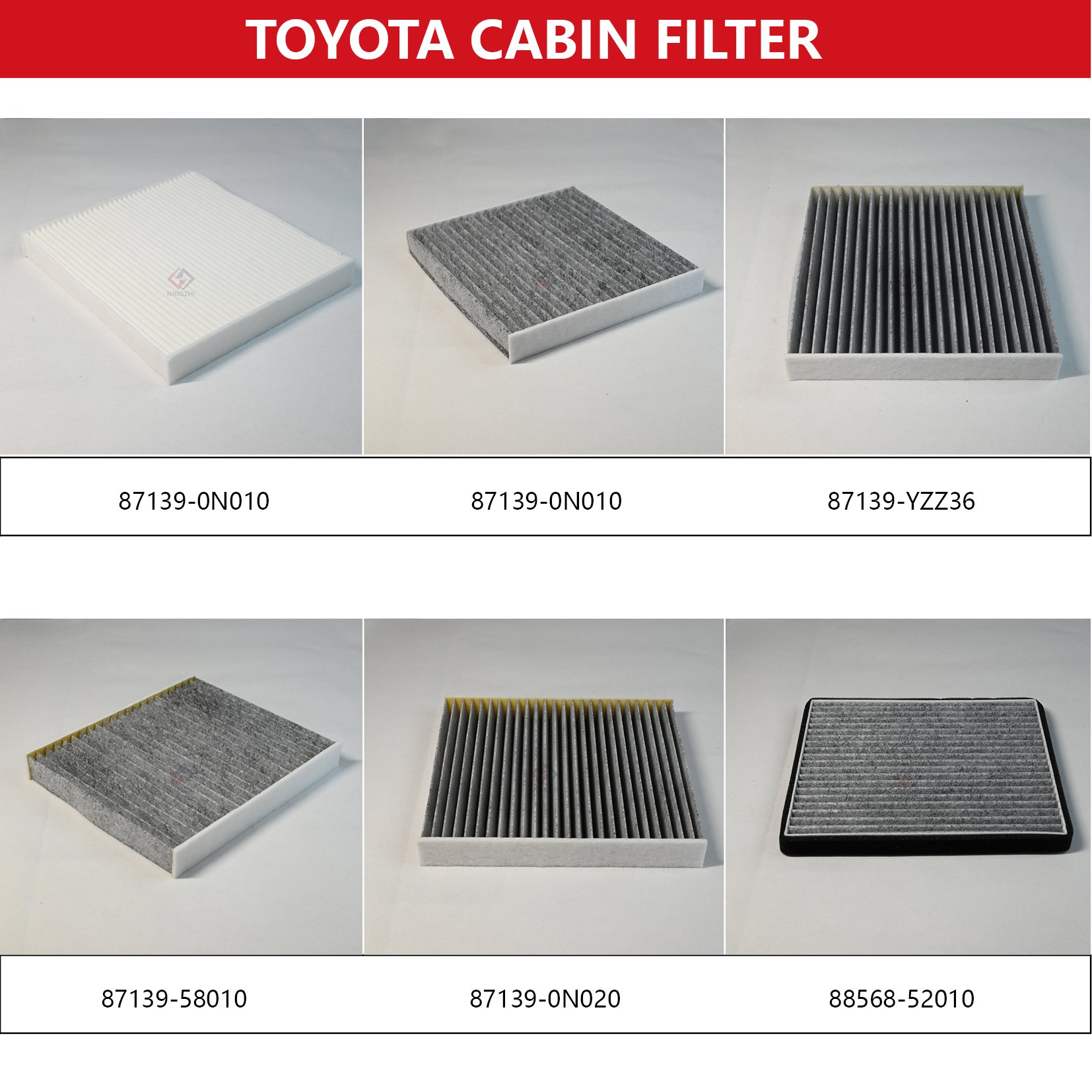 Wholesale Auto air Conditioning Filters 87139-58010 87139-0K060 Car Cabin Filter for Toyota Cars