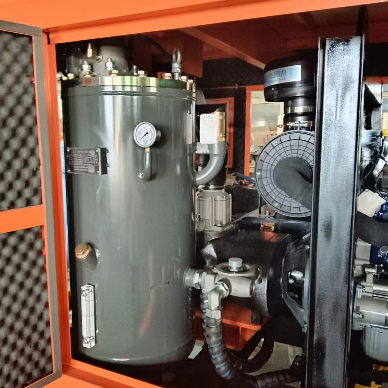 Portable Air Compressor LGCY12F/8 Screw Diesel Driven Direct 8 Bar 380V AC/Gas Oil-less Including Pump Air End for Mining