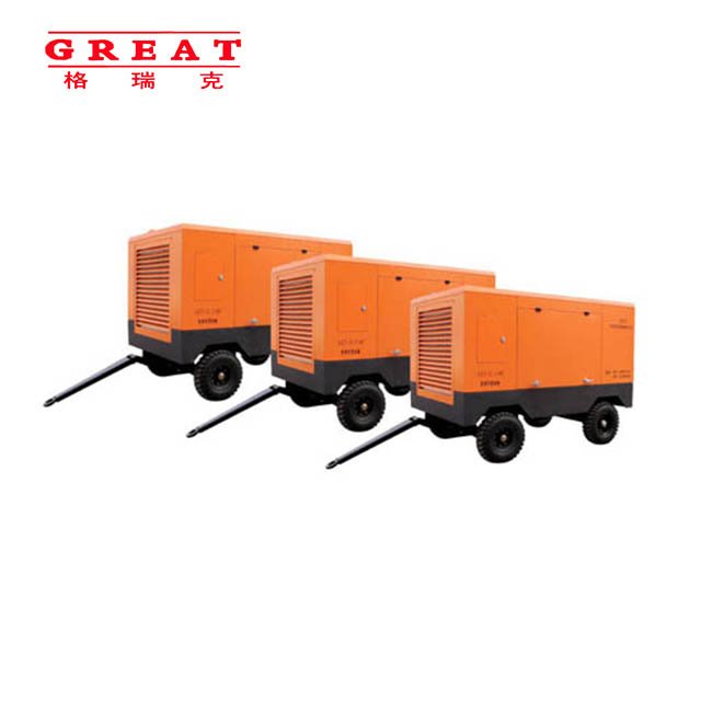 China Factory 35 bar air Compressor 390cfm Portable diesel Screw air Compressor Compressor diesel for Delling
