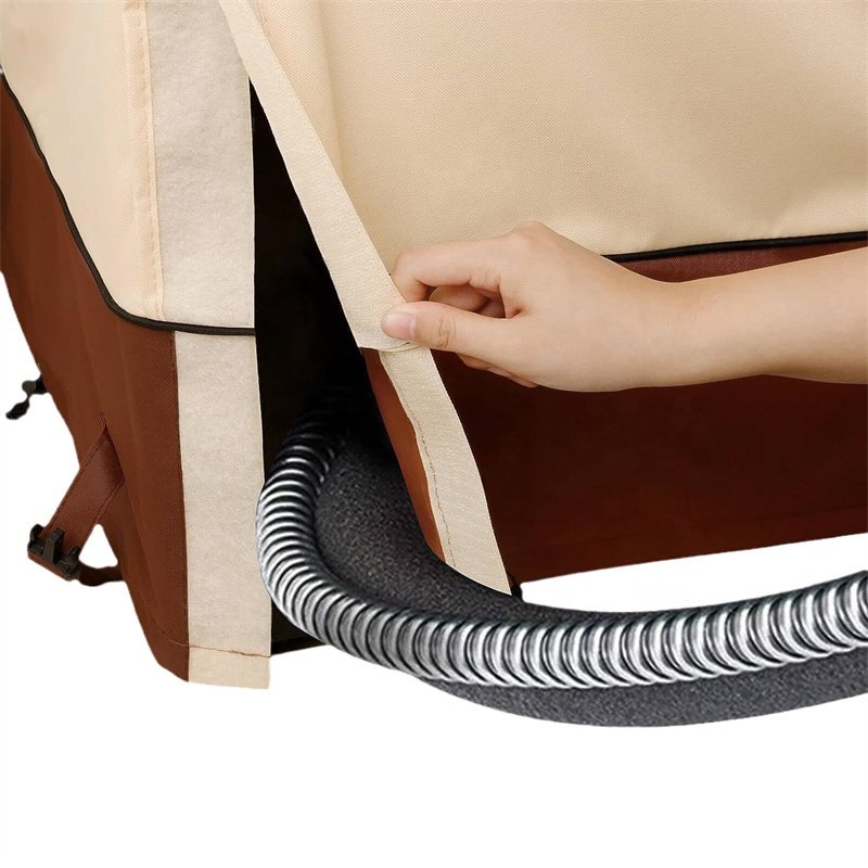 600D Oxford Fabric AC Cover Portable Foldable Dust-proof AC Cover Waterproof Air Conditioner Cover for Outside