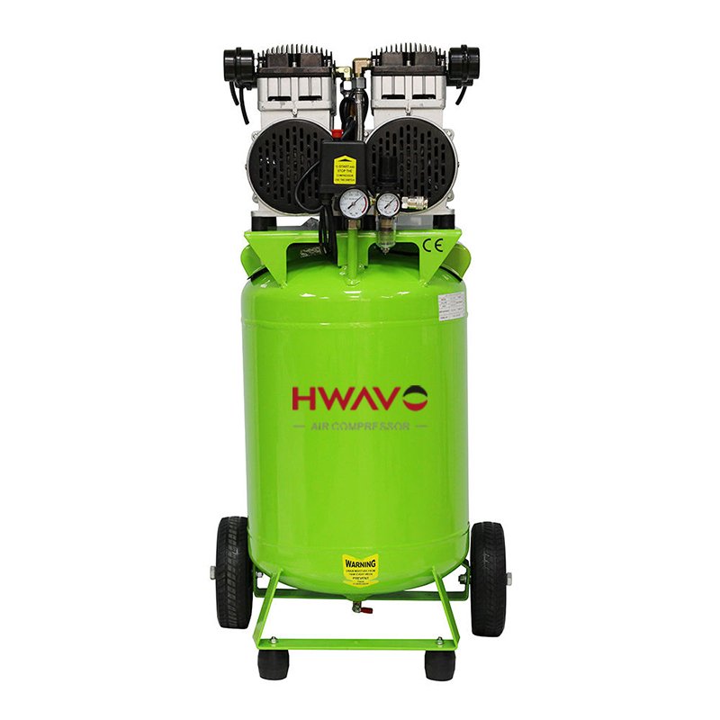 Powerful Performance Silent air Compressor 3000w 240V 80L Oil-free Piston Compressor